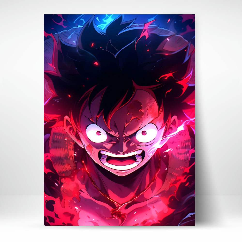 High-Quality Metal Posters - One Piece Monkey D Luffy OP07 | Vibrant ...