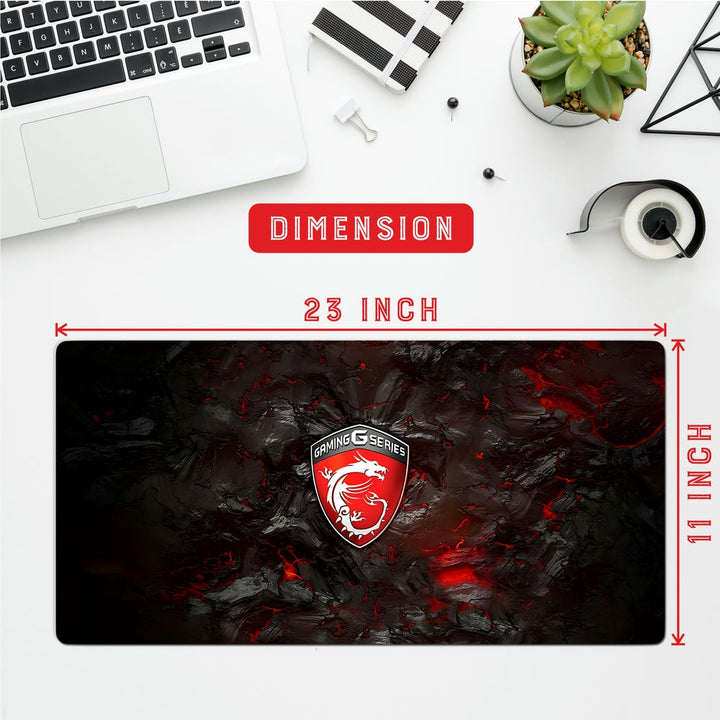 Anti-Slip Desk Mat Gaming Mouse Pad - MSI Gaming Dragon Logo