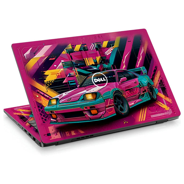 Dell Laptop Skin - Vibrant Retro Racer