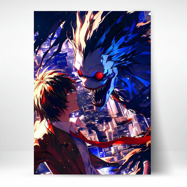 Metal Poster - Anime Light Yagami X Ryuk Death Note