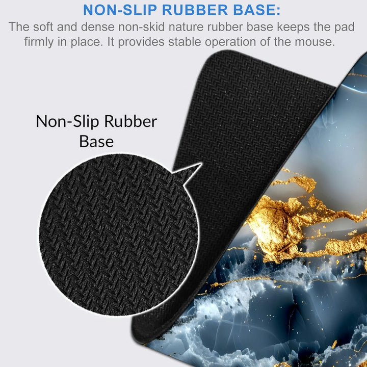 Anti-Slip Desk Mat Gaming Mouse Pad - Golden Veins