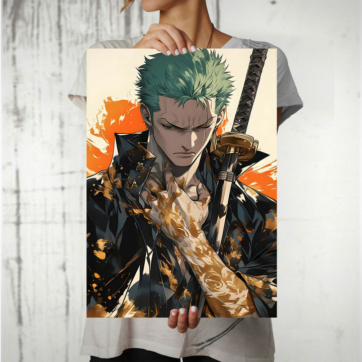 Metal Poster - One Piece Roronoa Zoro OP33