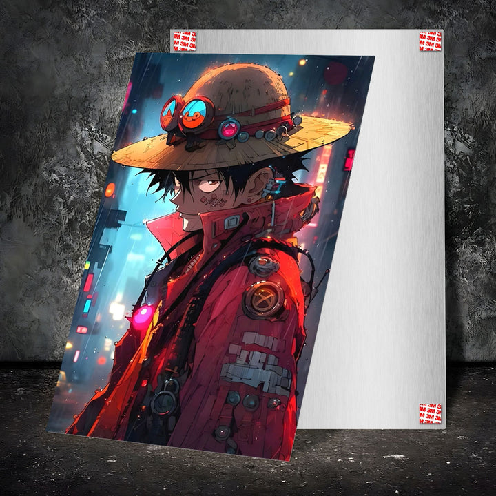 Metal Poster - One Piece Monkey D Luffy OP04