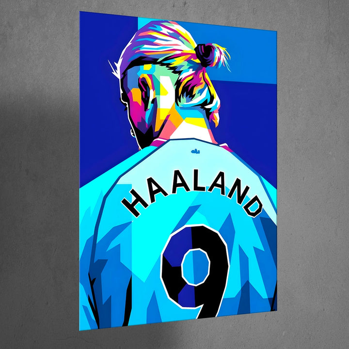 Metal Poster - Footballer Erling Haaland EH01