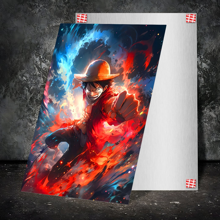 Metal Poster - Anime One Piece Luffy OP64