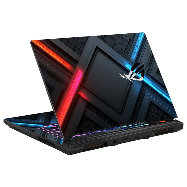 Asus Laptop Skin - Red and Blue Panel Intersection