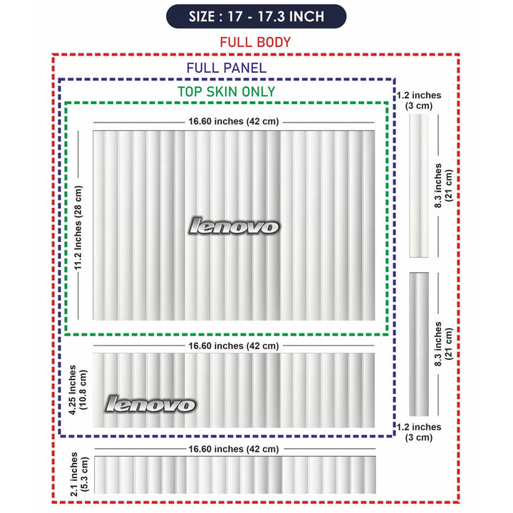 Laptop Skin - Lenovo on While Lines