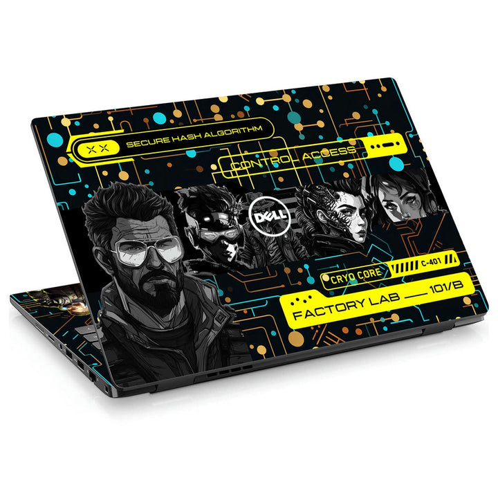 Dell Laptop Skin - Cyberpunk Cyber Grid