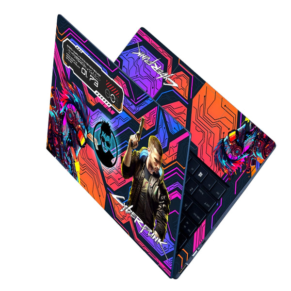 Laptop Skin - Cyberpunk Digital Vortex