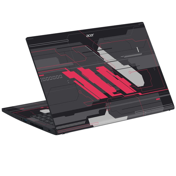 Acer Laptop Skin - Crimson Circuit