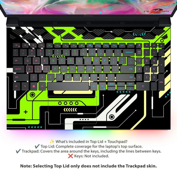 Dell Laptop Skin - Lime Tech