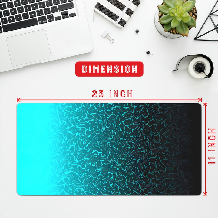 Anti-Slip Desk Mat Gaming Mouse Pad - Aqua Blaze