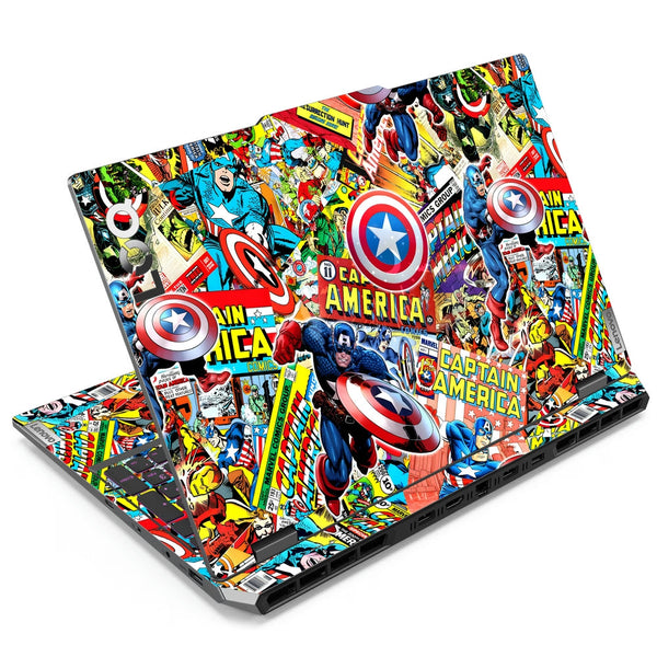 Laptop Skin - Captain America Marvel Mix