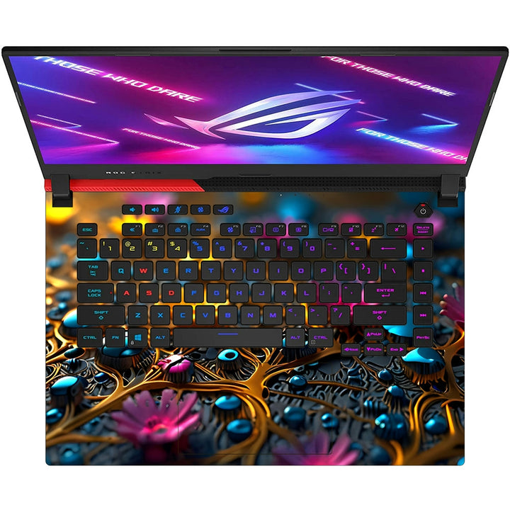 Asus Laptop Skin - Multicolor Gemstone Cluster Abstract