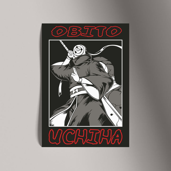 Self Adhesive Textured Vinyl Poster Obito Uchiha Naruto