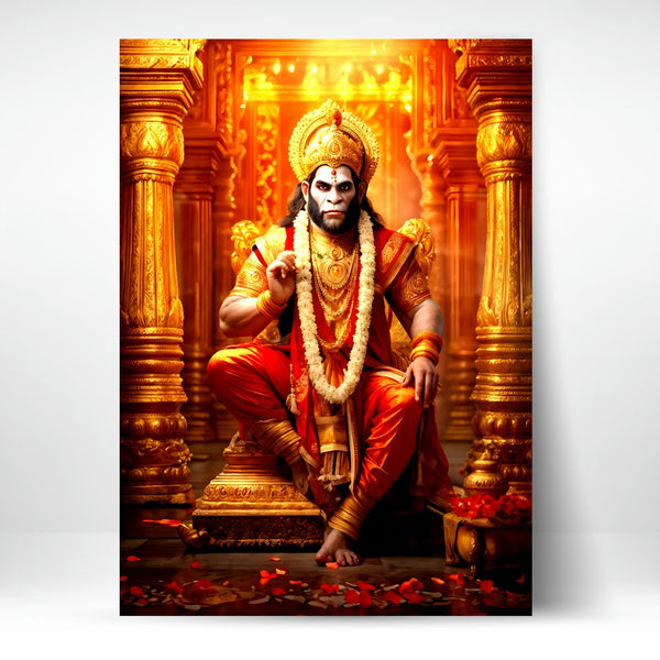 Metal Poster - Lord Hanuman LH05