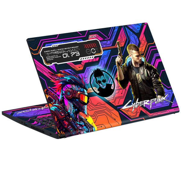 Acer Laptop Skin - Cyberpunk Digital Vortex