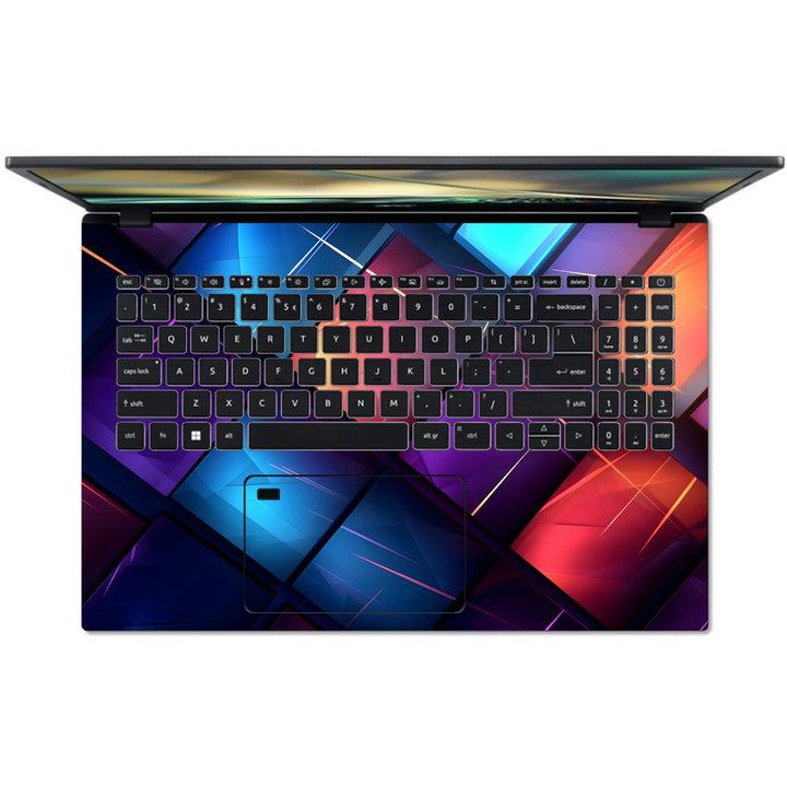 Acer Laptop Skin - Vivid Cube Gradient Mosaic