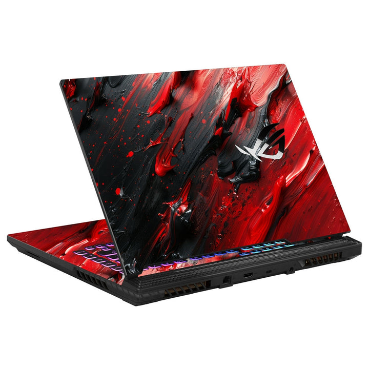 Asus Laptop Skin - Black Red Lava Art