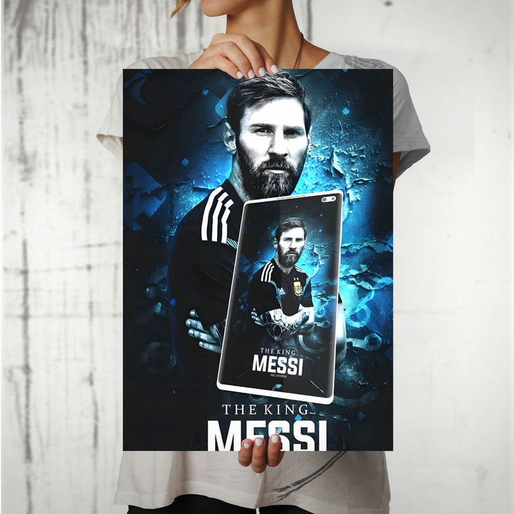 Metal Poster - Footballer Lionel Messi LM02