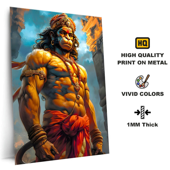 Metal Poster - Lord Hanuman LH02