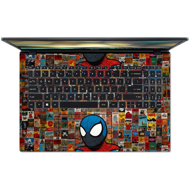 Acer Laptop Skin - Spiderman Collage