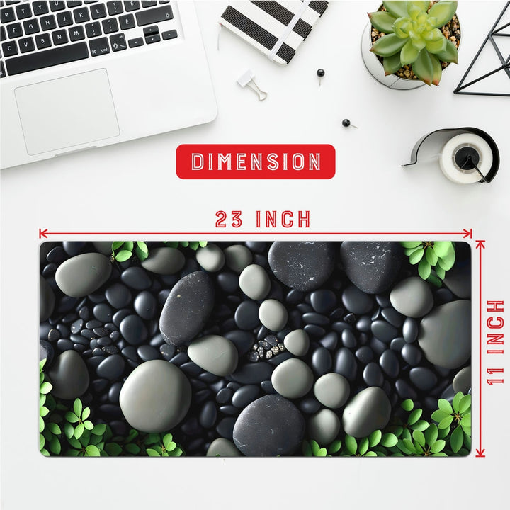 Anti-Slip Desk Mat Gaming Mouse Pad - Colorful Pebbles CP07