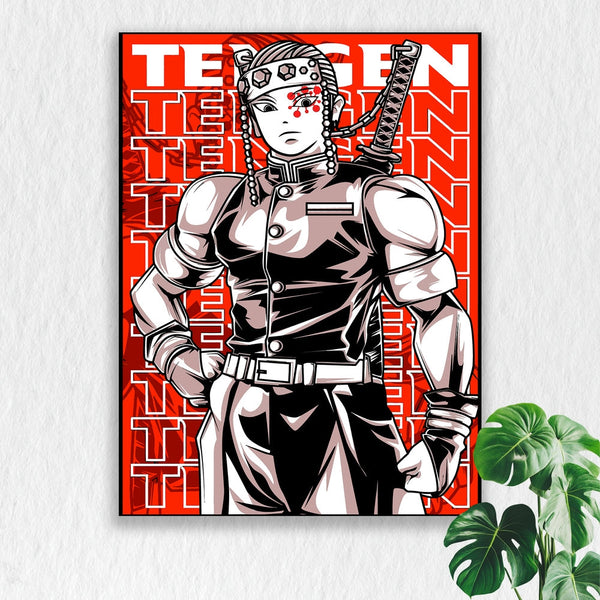 Self Adhesive Textured Vinyl Poster Tengen the Flashy