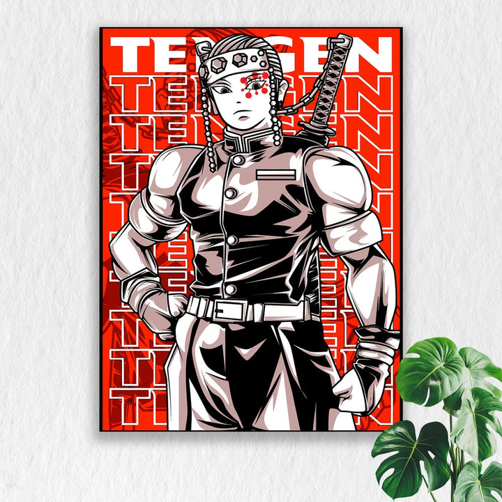 Self Adhesive Textured Vinyl Poster Tengen the Flashy