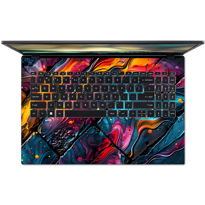 Acer Laptop Skin - Fiery Lava Flow Abstract Art