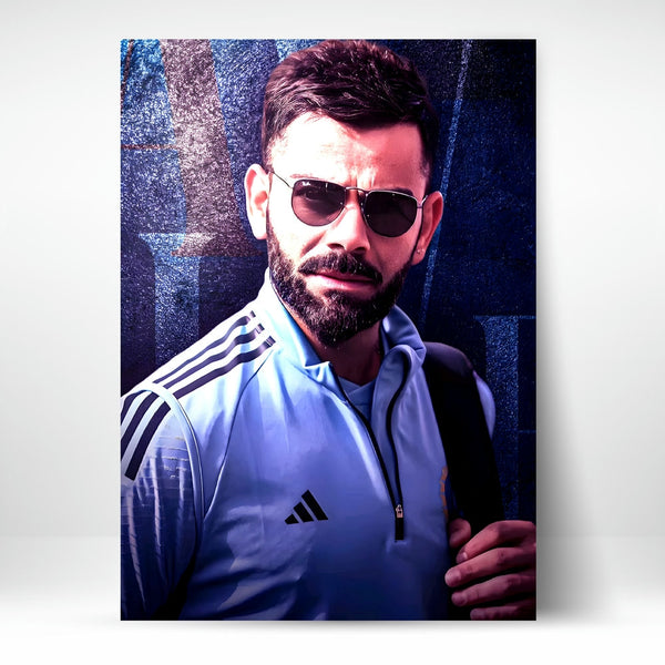 Metal Poster - Indian Cricketer Virat Kohli VK03