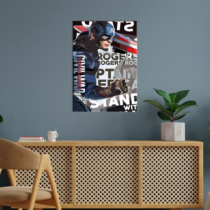 Metal Poster - Superhero Captain America CAP09