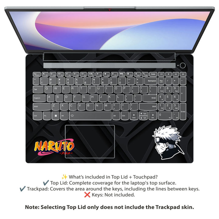 Lenovo Laptop Skin - Naruto Black Art