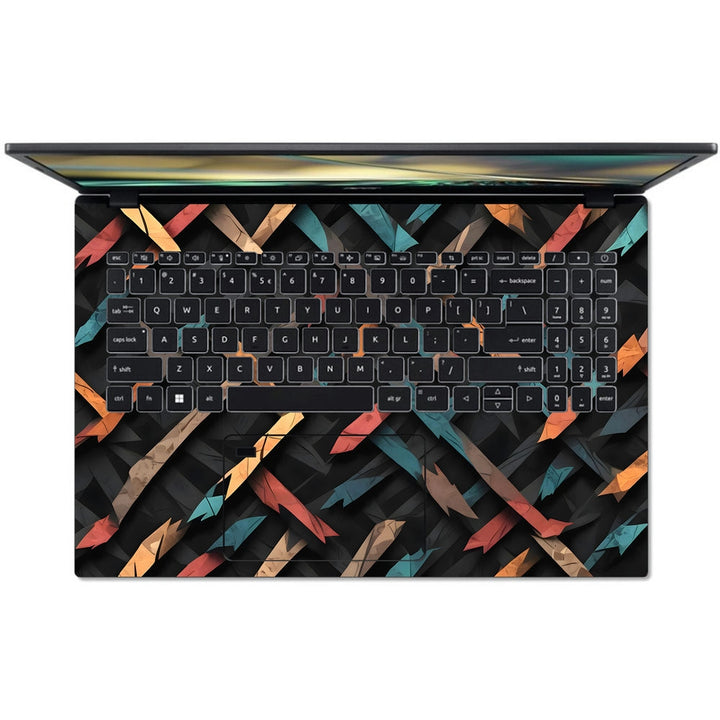 Acer Laptop Skin - Dark Woven Abstract