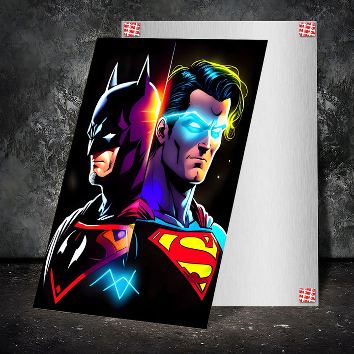 Metal Poster - Superhero Superman Vs Batman SUBA01