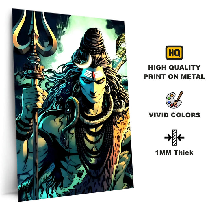 Metal Poster - Lord Shiva LS18