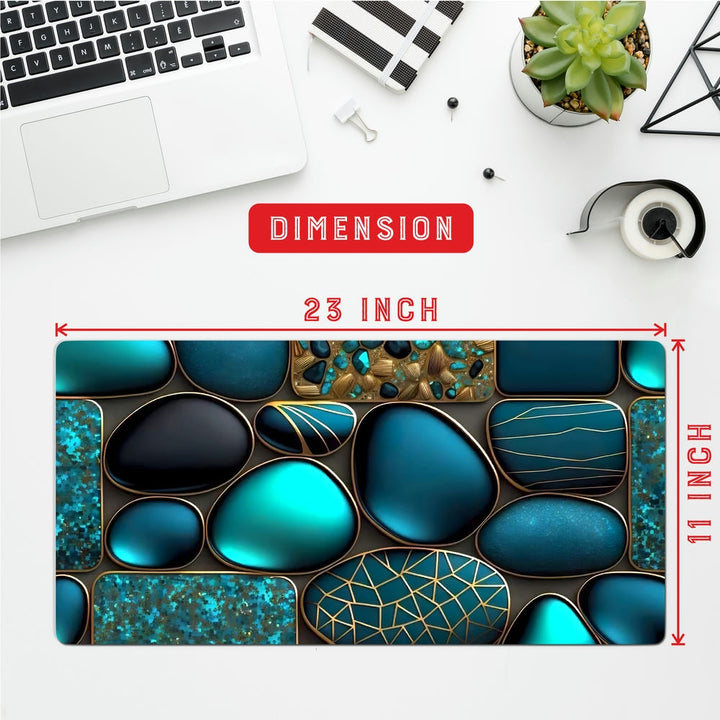 Anti-Slip Desk Mat Gaming Mouse Pad - Colorful Pebbles CP13