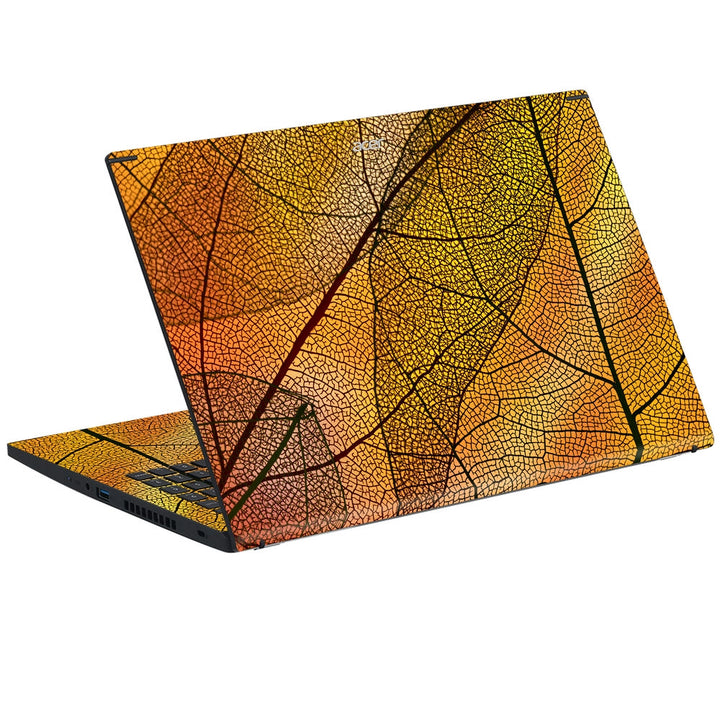 Acer Laptop Skin - Golden and Orange Web Art