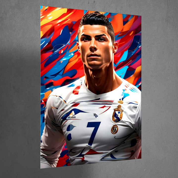 Metal Poster - Footballer Cristiano Ronaldo F02