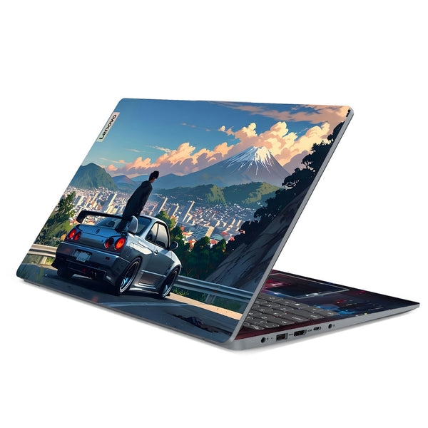 Lenovo Laptop Skin - Skyline Racer Vibes