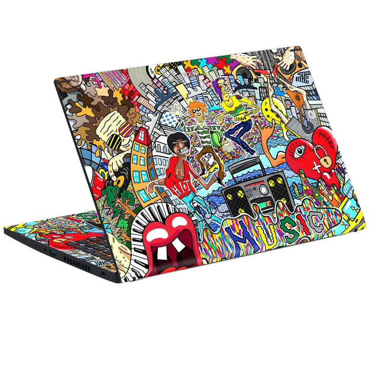 Acer Laptop Skin - Pop Art Music Vibes