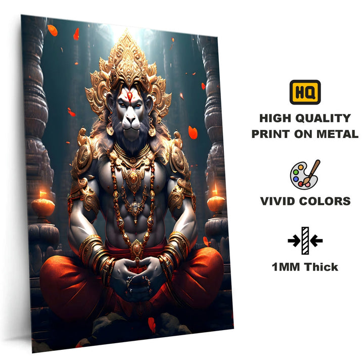 Metal Poster - Lord Hanuman LH07