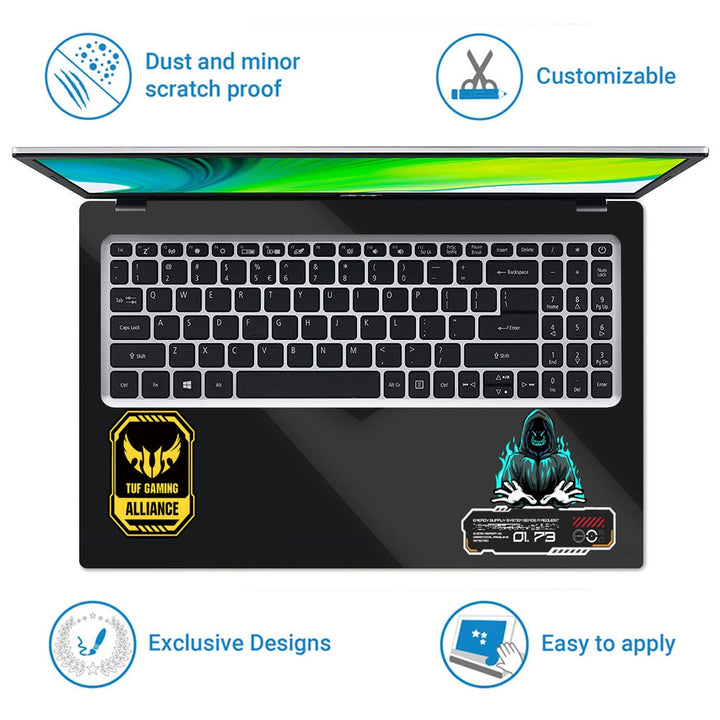 Laptop Skin - TUF Black Grey