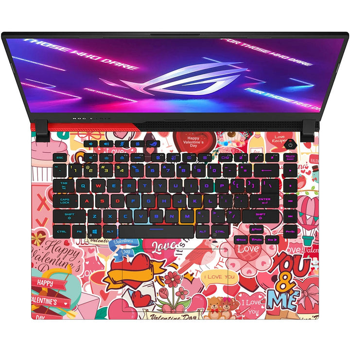 Asus Laptop Skin - Valentines Day Sticker Bomb