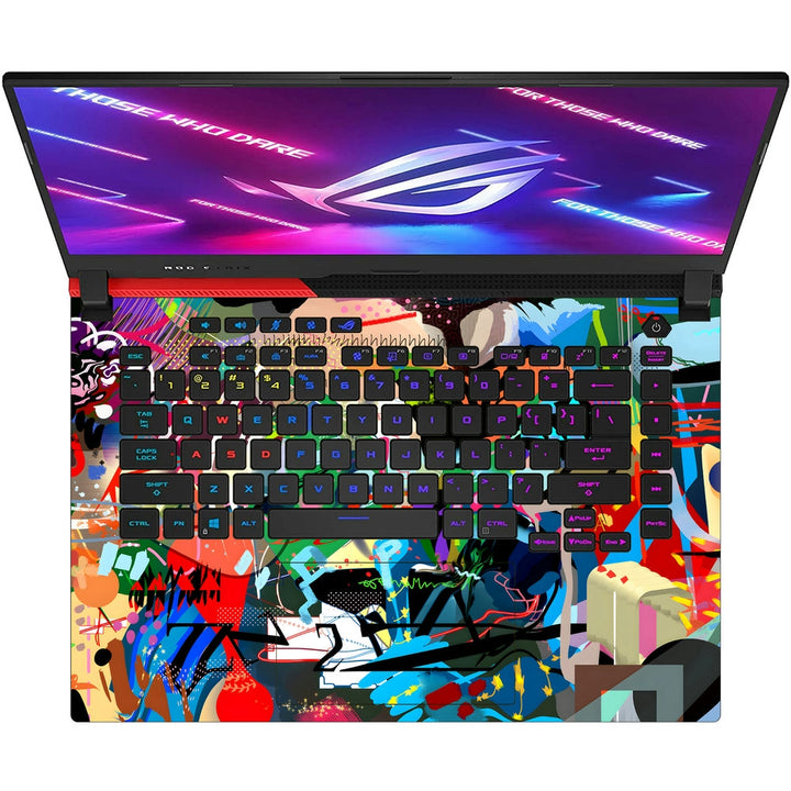 Asus Laptop Skin - Multicolour Graffiti Art