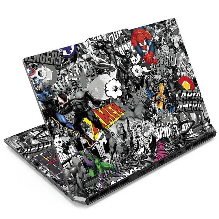 Lenovo LOQ Laptop Skin - Superheroes Sticker Bomb