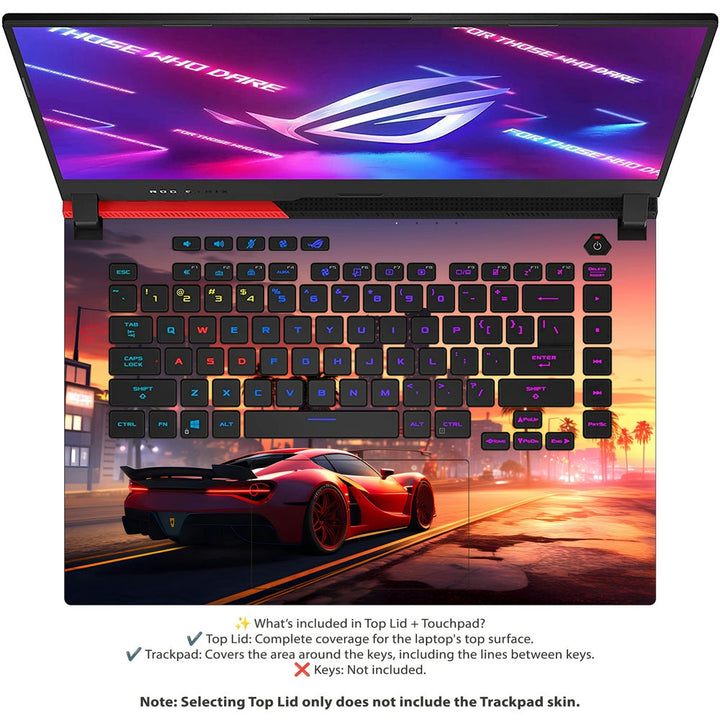 Asus Laptop Skin - GTA 6 Sunset Drive