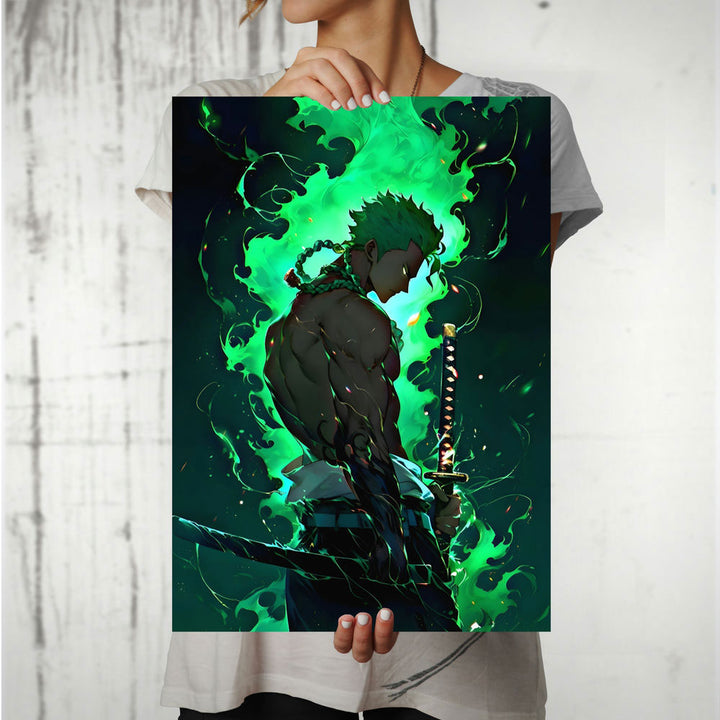 Metal Poster - One Piece Roronoa Zoro OP30