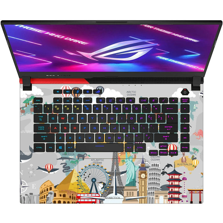 Asus Laptop Skin - Travel Around the World