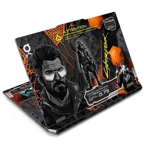 Lenovo LOQ Laptop Skin - Cyberpunk Digital Enforcer